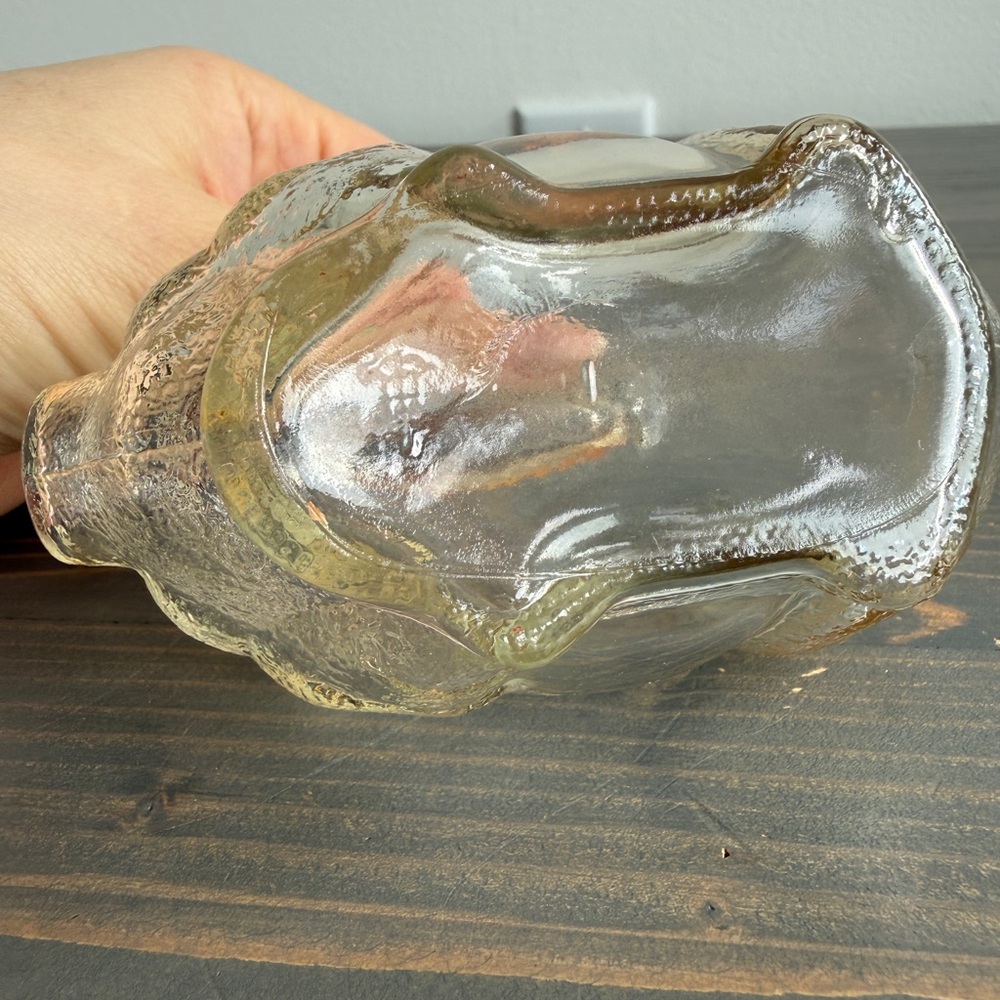 Vintage Anchor Hocking pressed glass piggy bank - Picture 3 of 11